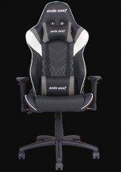 Anda Seat Assassin Black/White V2 - Full PU Leather 4D Armrest Gaming Chair
